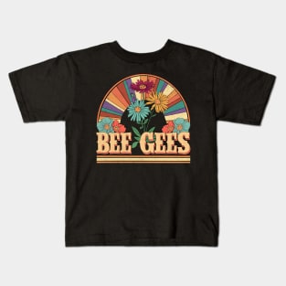 Bee Flowers Name Gees Personalized Gifts Retro Style Kids T-Shirt